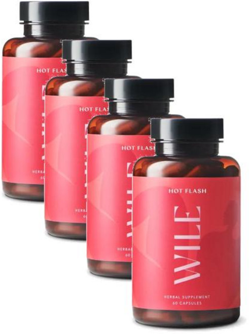 와일 핫 플래쉬 우먼 메노포즈 세이지 칡뿌리 캡슐 WILE Hot Flash Women Menopause, 4개