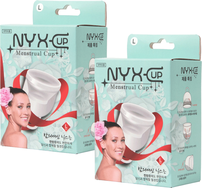 닉스컵 생리컵 대형 + 케이스 랜덤발송, 2개, 1개입