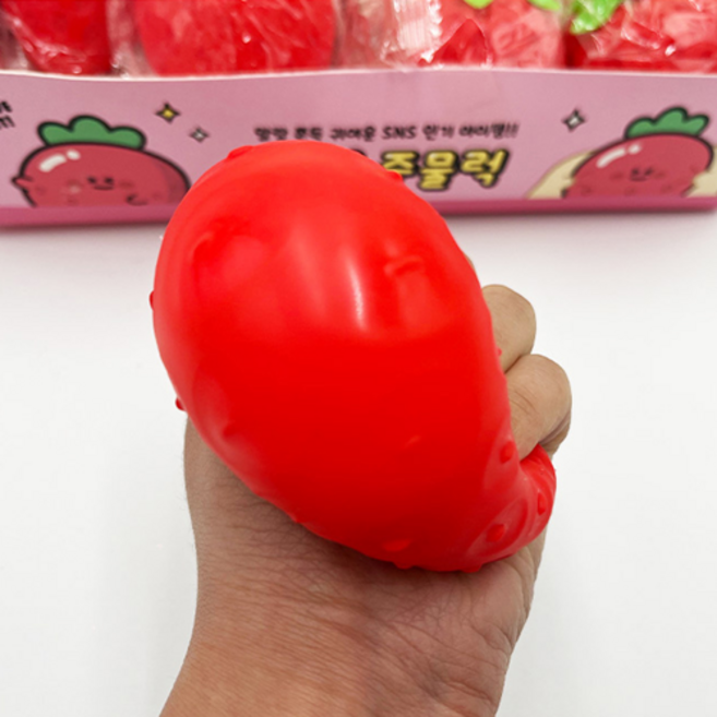 에코에듀 맛있는 딸기 말랑이 주물럭 1+1, 2세트