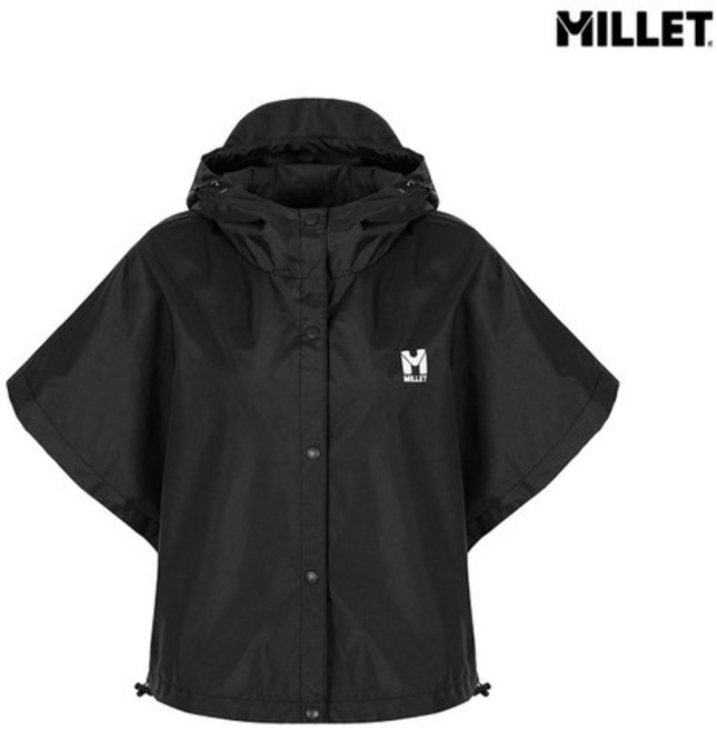 밀레 MILLET 숏기장 여성 방수 우의 우비자켓