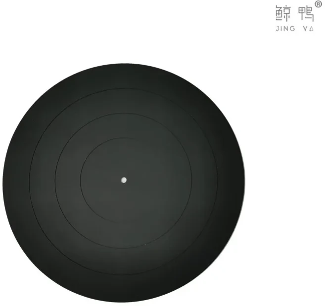 285mm 12 ''턴테이블 매트 방진 실리콘 패드 고무 LP 축음기 비닐 레코드 플레이어 Accesso 용 미끄럼 방지, 01 Black
