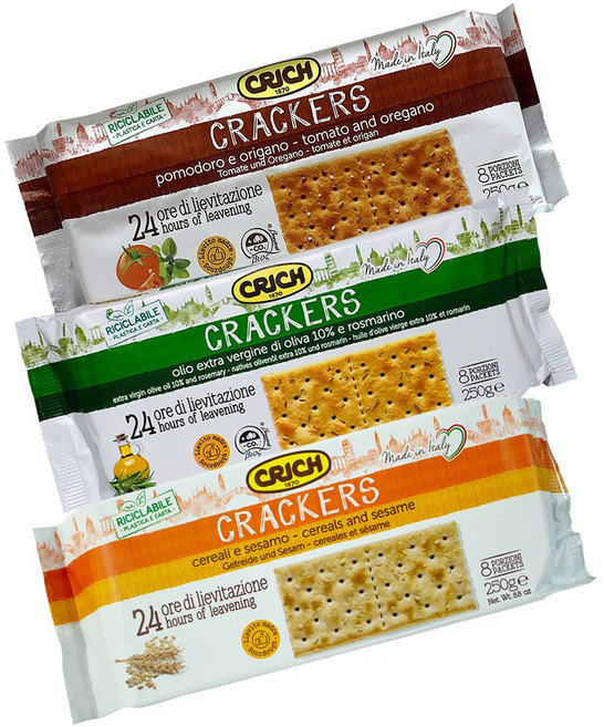 크릭 곡물 참깨 크래커+토마토바질+올리브로즈마리, 1세트, 750g