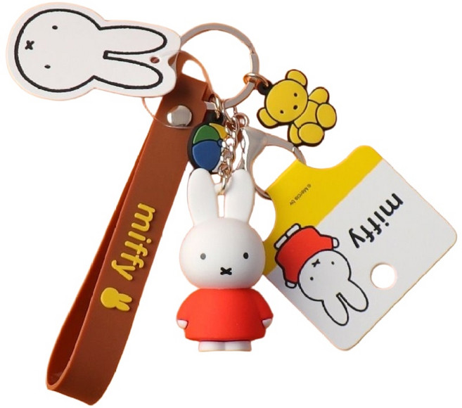 Miffy 米菲兔造型鑰匙圈 可愛吊飾包包掛件