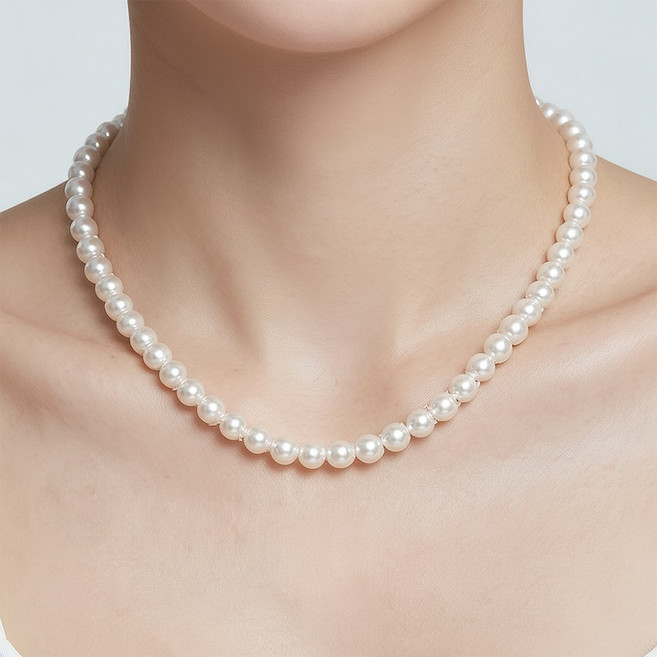 레베르 데일리 여성 클래식 진주 베이직 패션 목걸이