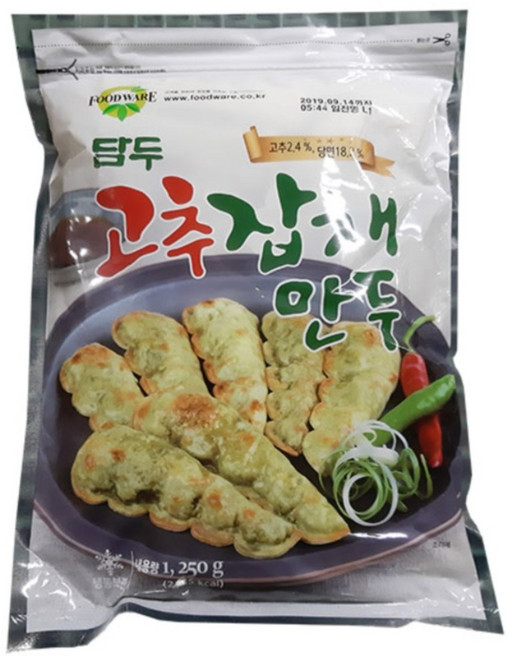 푸드웨어 담두 고추잡채만두, 17개, 1.25kg