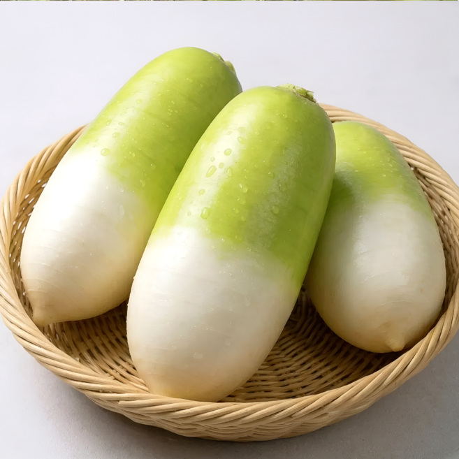 특상품 국산 제철 세척무 월동무, 1박스, 10kg