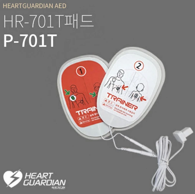 라디안 교육용 제세동기 HR-701T 전용패드 P-701T - AED패치, 1개 - 쿠팡