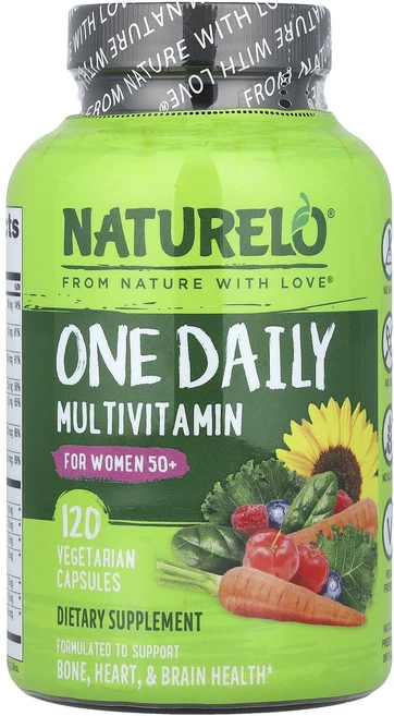 NATURELO 원 데일리 종합비타민 50세 이상 여성용 베지 캡슐 120정, NATURELO원데일리종합비타민50세이상여성용베지캡슐1, 1개 - 쿠팡