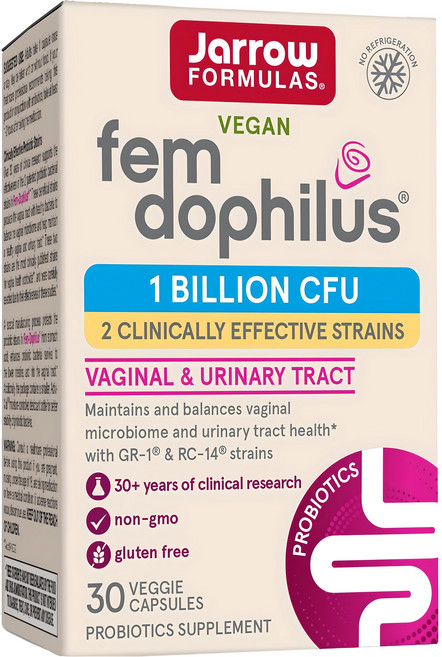 재로우 우먼 펨-도필러스 유산균 10억 베지테리안 캡슐, 비건, 여성, 알약/캡슐, 1개, 30정