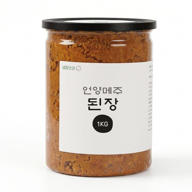 된장 1kg 전통 국산콩 맛있는된장 조선 재래 시골 집 저염, 1개