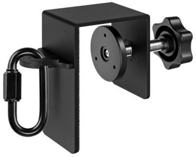 바디 웨이트 스트랩용 저항 밴드용 도어 앵커, 금속, 검은색, 1개