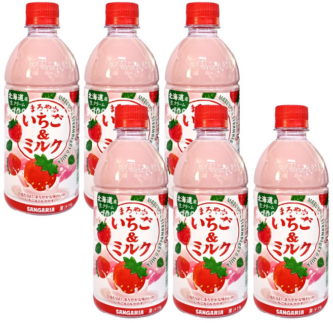 산가리아 마로야카 딸기밀크맛, 500ml, 6개