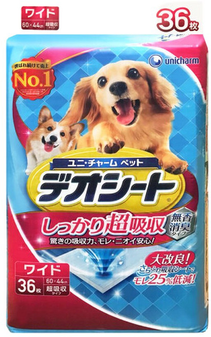 데오시트 강력흡수 강아지 배변패드 와이드 36P, 1개, 36개입