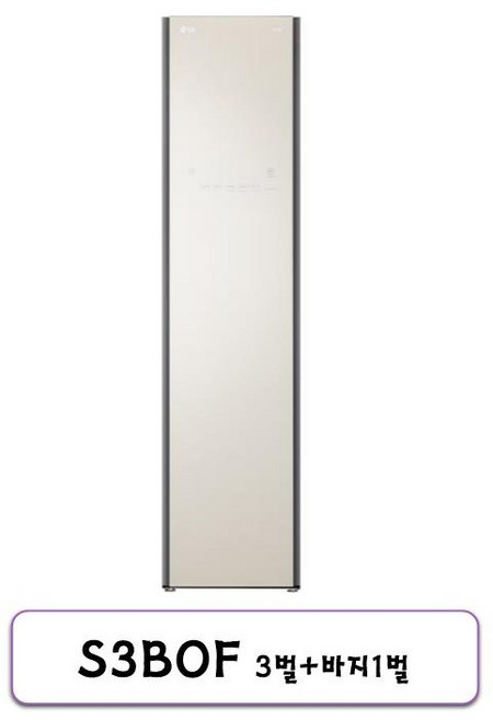 LG전자 오브제컬렉션 스타일러 S3BOF 3벌+바지 1벌 / W