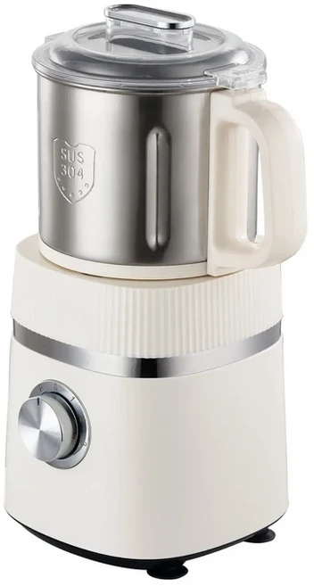 다이브디어 가정용 소형 분쇄기 통곡물 및 시리얼 분쇄기 허브 분말 제조기 푸드 프로세서 대용량 분말 제, 02 하얀색, 01 빠른  Mainland, 01 220V용