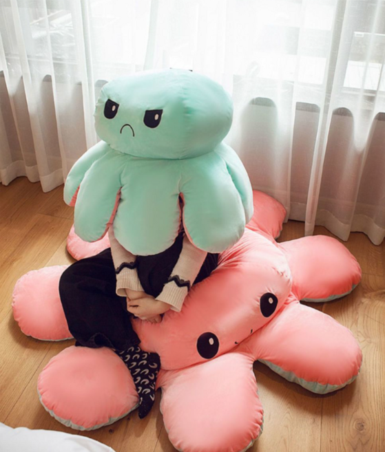 양면 문어 쿠션 힐링 낮잠베게 인형