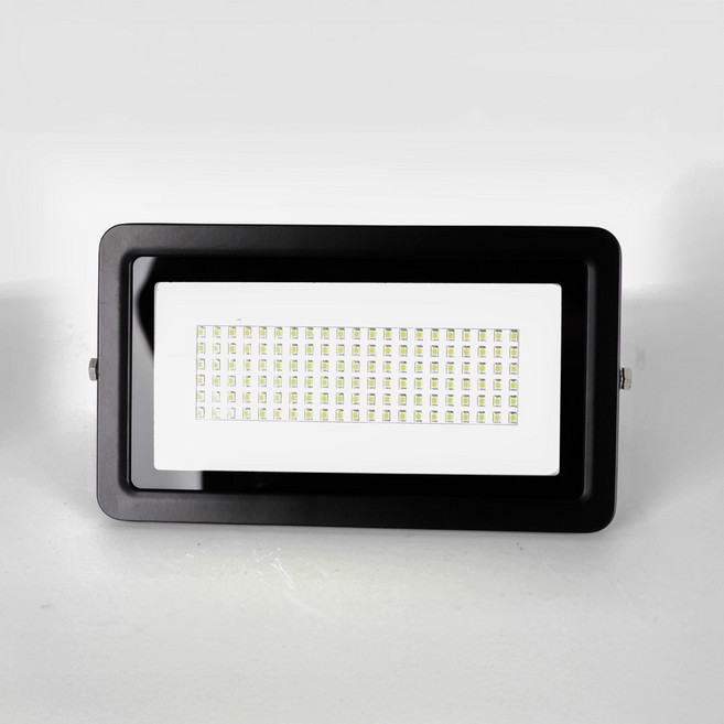 데이온 노출 슬림형 사각 투광등 50W 방수 야외조명 블랙 화이트, 검정색, 주광색(흰색)