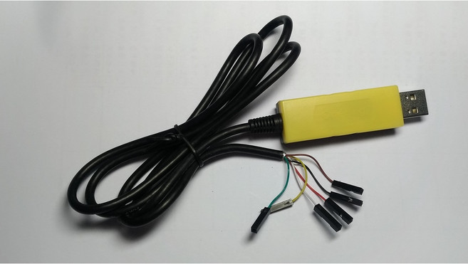 萬平 USB to TTL(A公 2.5V) Win10 / Win11 PL2303GC 三色燈, 1個, 杜邦線(2.54,1_6P),1米