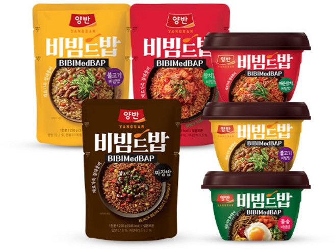 동원 양반 비빔드밥 컵밥 포켓 6종 세트 불고기 돌솥 매운참치 짜장밥, 1.566kg, 2세트