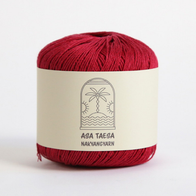 [앵콜스] (10+1)아사태사 70g 린넨 면혼방 여름 뜨개실, 527 레드(낱개), 1개