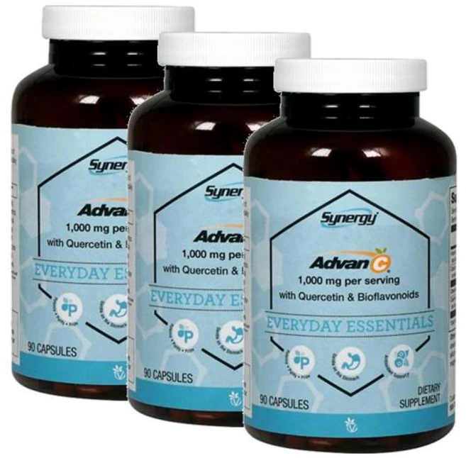 비타코스트 비타민C 1000mg 퍼서빙 퀘르세틴 바이오플라보노이드 45일분 Vitacost Advan-C Quercetin Bioflavonoids, 3개, 90정 - 쿠팡