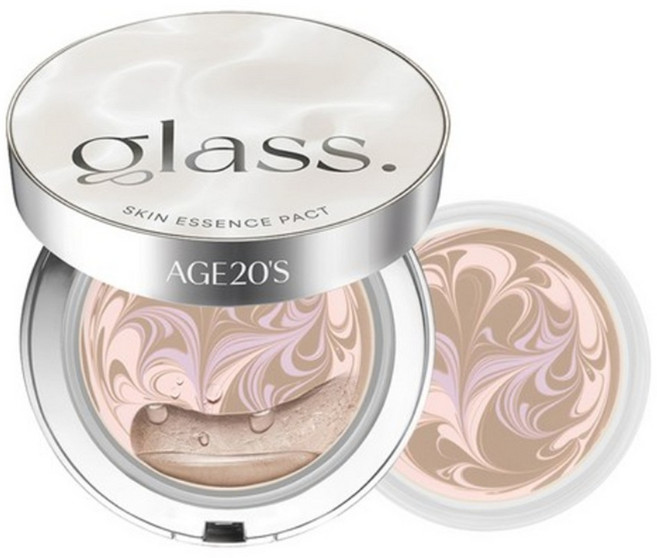 에이지투웨니스 글래스 스킨 에센스 팩트 글로우 21호 12.5g + 리필 세트, 글로우 / 23호 미디움 베이지 (본품+리필), 1개