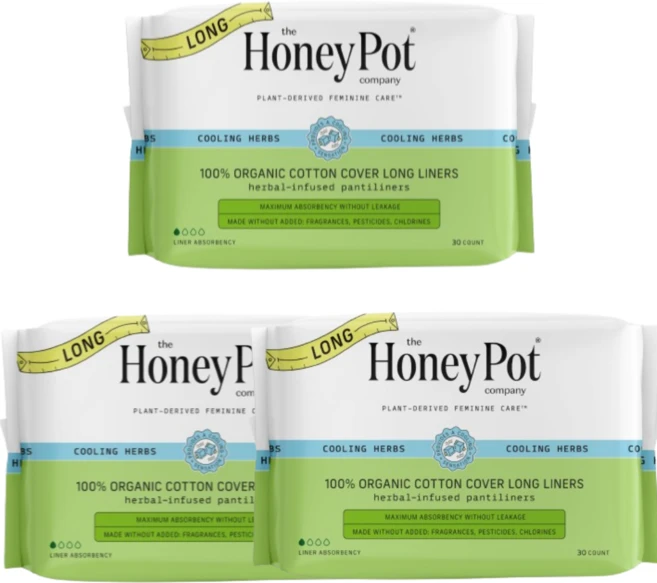 The Honey Pot Company 100 유기농 순면 커버 롱 라이너 30개입 3 SET, 1개 - 쿠팡
