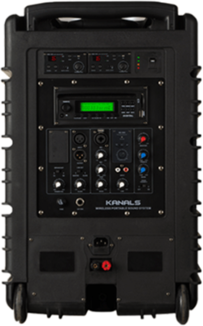 카날스 BK-1260 이동식앰프 600W 행사용 야외용 버스킹 충전용 포터블 스피커, 검정, 단일