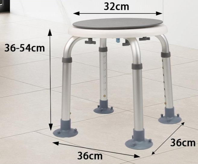 어르신 노인 360도 회전 목욕 욕실 욕조 의자 미끄럼방지, 1개, B