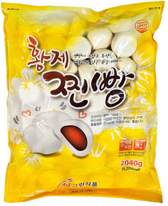 미니찐빵(참그린 2.04kg) X4 업소용 냉동 찐빵, 2.04kg, 4개