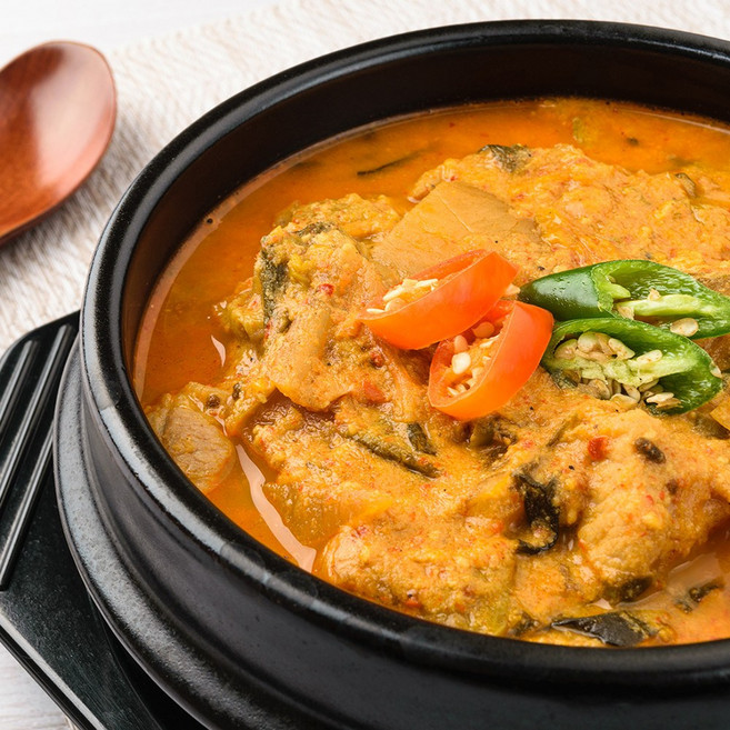 해와바다 우거지 콩탕 콩비지탕 500g 콩을 통째로 갈아넣은 콩탕 밀키트, 3개