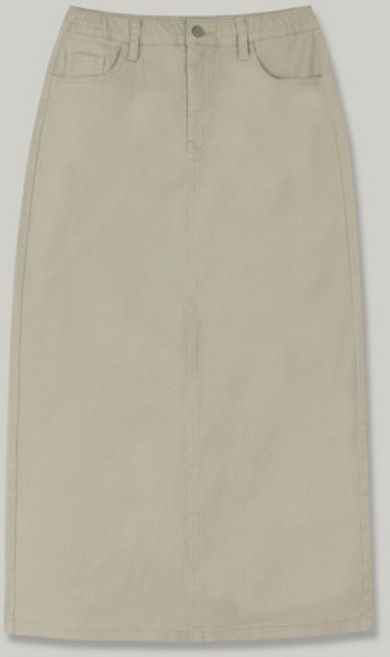 [2기장5사이즈] 올데이 스판 면 h라인 롱 스커트