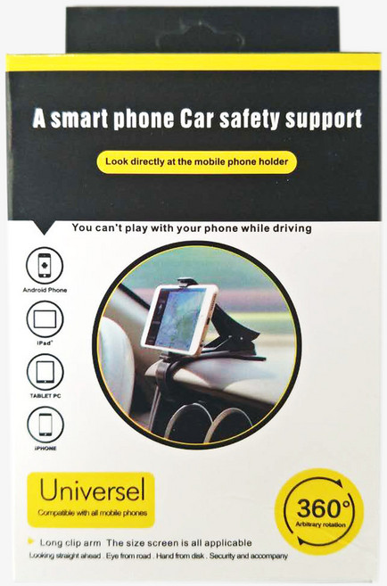 차량용 백미러 핸드폰 거치대 자동차 백미러 범용 내비게이션 거치대 블랙박스 고정 클립, 회전 클립, 1개