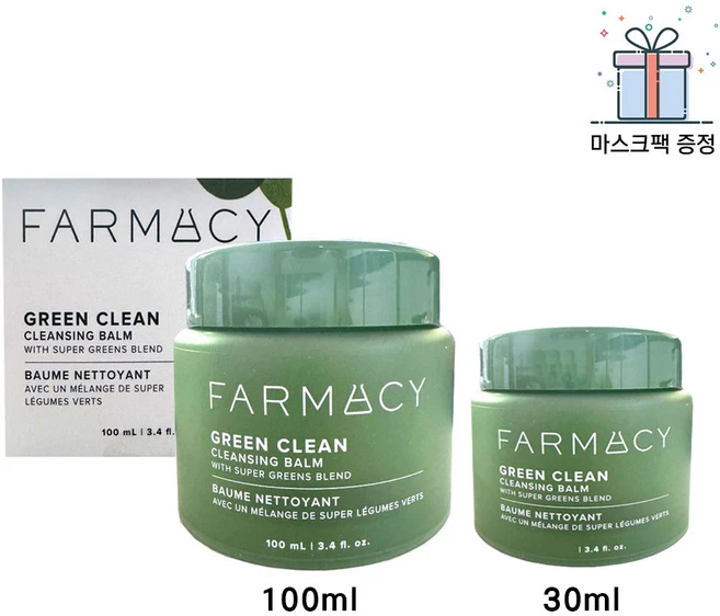 파머시 그린 클린 클렌징밤 100ml + 30ml + 마스크팩 증정, 1개 - 쿠팡