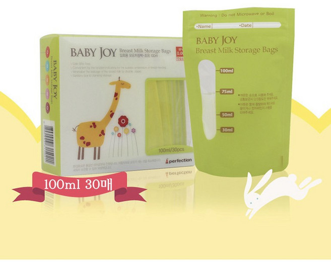 퍼펙션 초유 모유저장팩 100ml / 유축클립 호환, 30매, 1박스