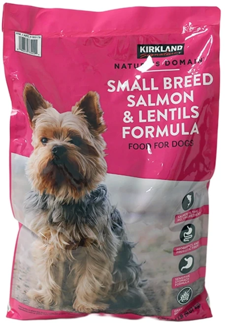 커클랜드 시그니춰 소형견용 사료 9.07kg 1개 코스트코 연어 렌틸콩, 가수분해연어