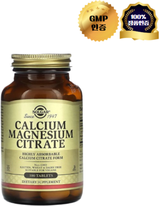솔가 칼슘 마그네슘 구연산염 100정, 1팩, 1개