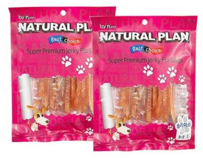 그루머스 네추럴플랜 강아지간식 슬라이스 사사미, 2개, 150g, 제품별 상이