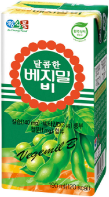 베지밀 비 달콤한 두유, 190ml, 144개