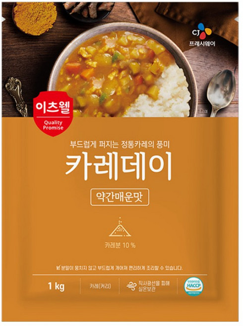 이츠웰 카레데이 약간매운맛, 1개, 1kg