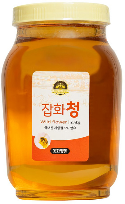 허니 벌꿀 잡화청 대용량, 1개, 2.4kg