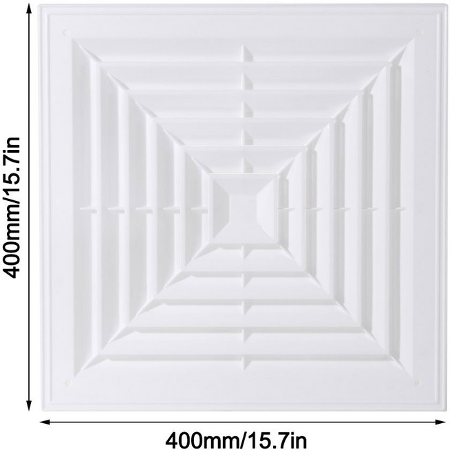 알루미늄 합금 에어벤트 그릴 공기 시스템 네트 커버 스크린 난방 통풍구 플레이트 배기구 메탈, 11 400x400mm
