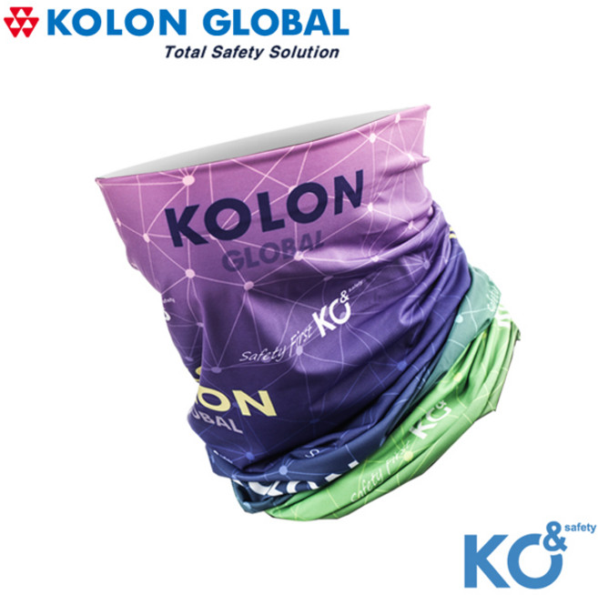 [코오롱글로벌] 쿨 멀티스카프 쿨스카프 쿨머플러 PCM고급원단 자전거 싸이클 등산 낚시 레져 스포츠 오토바이 퀵 택배 라이더 배송 물류, 멀티색상