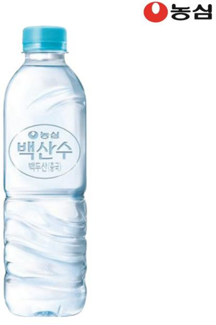 농심 백산수 무라벨 생수, 500ml, 20개
