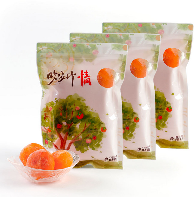청도 정품 아이스홍시 탈피 3kg, 1개, 3kg(1kg3봉)