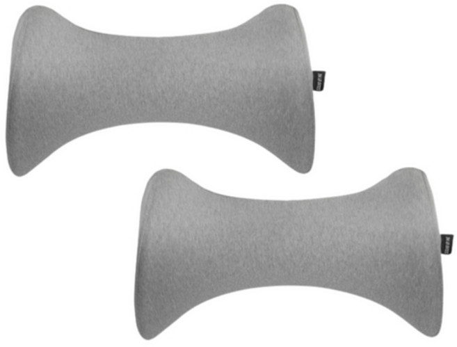 스탠바이미 허리베개 1+1 특허 받은 5대 안전 인증 허리베개 허리쿠션 허리보호대 허리디스크 자세교정 등쿠션, 연회색, 2개