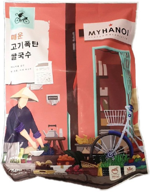 마이하노이 매운고기폭탄 쌀국수, 1개, 750g