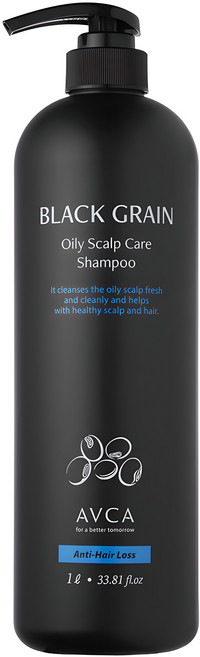 아브카 흑곡 지성 두피케어 약산성 탈모 증상 완화 샴푸, 1L, 1개