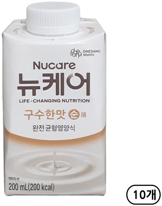 대상웰라이프 뉴케어 구수한맛 순, 200ml, 10개