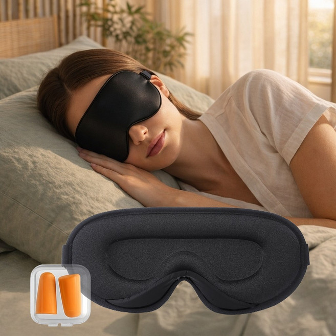 솔리앤 프리미엄 4D 수면안대 숙면용 빛차단 눈안대